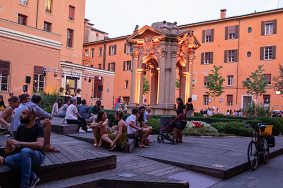 Cortile in comune a Palazzo d’Accursio