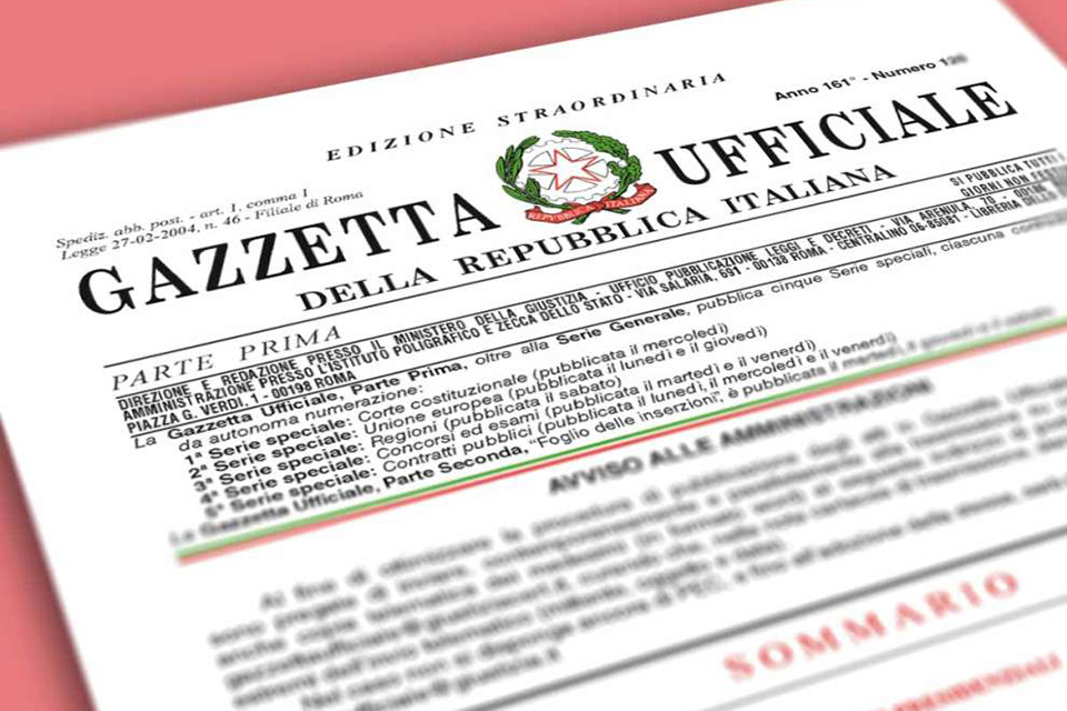 Il nuovo Decreto in vigore dal 7 gennaio