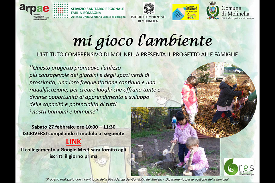Mi gioco l’ambiente, il progetto a Molinella