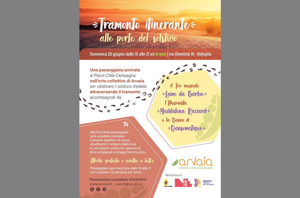 Solstizio: tramonto itinerante