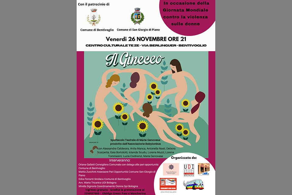 Giornata violenza sulle donne a Bentivoglio