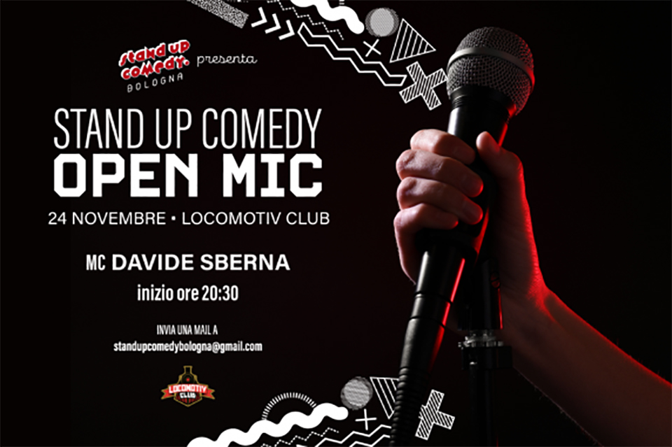 Stand up comedy, open mic a Bologna