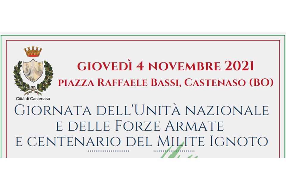 Unità nazionale e Forze Armate, celebrazioni a Castenaso