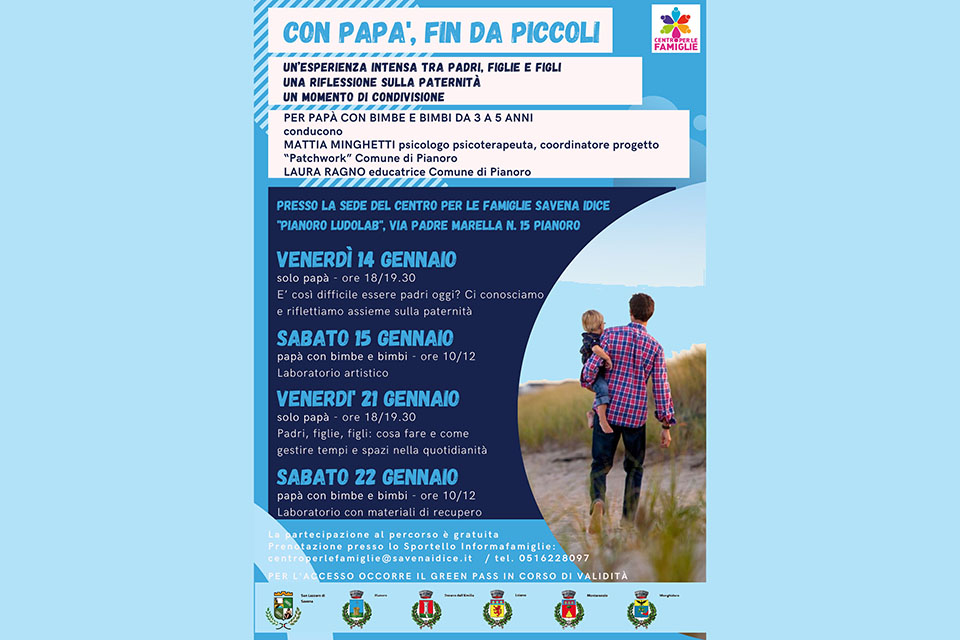 Con papà, fin da piccoli