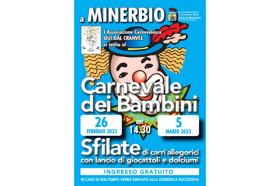 Carnevale dei bambini a Minerbio