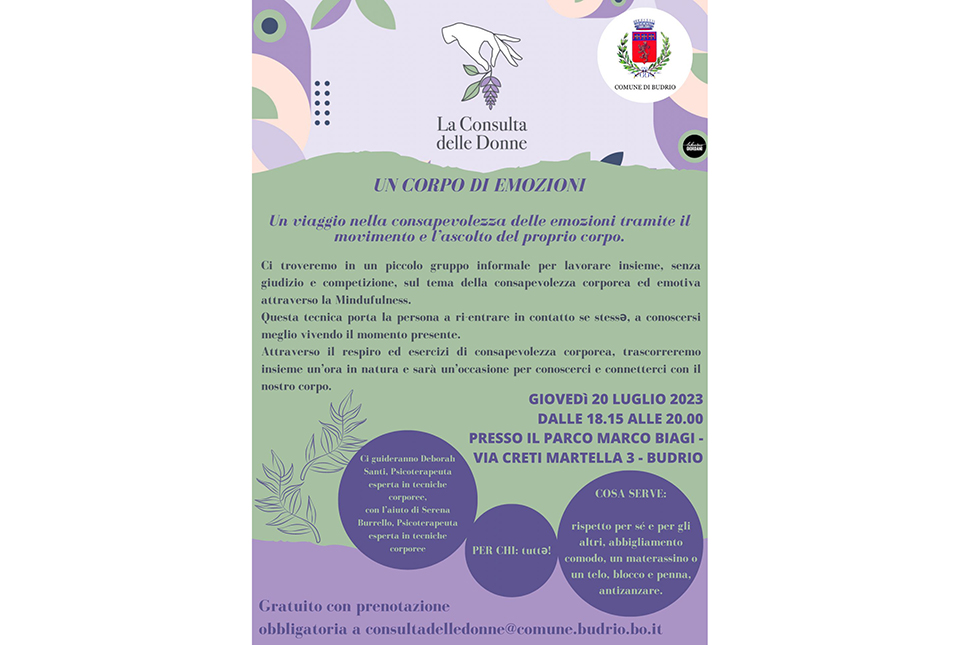 Un corpo di emozioni