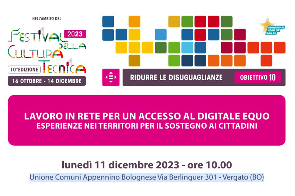 Lavoro in rete per un accesso al digitale equo