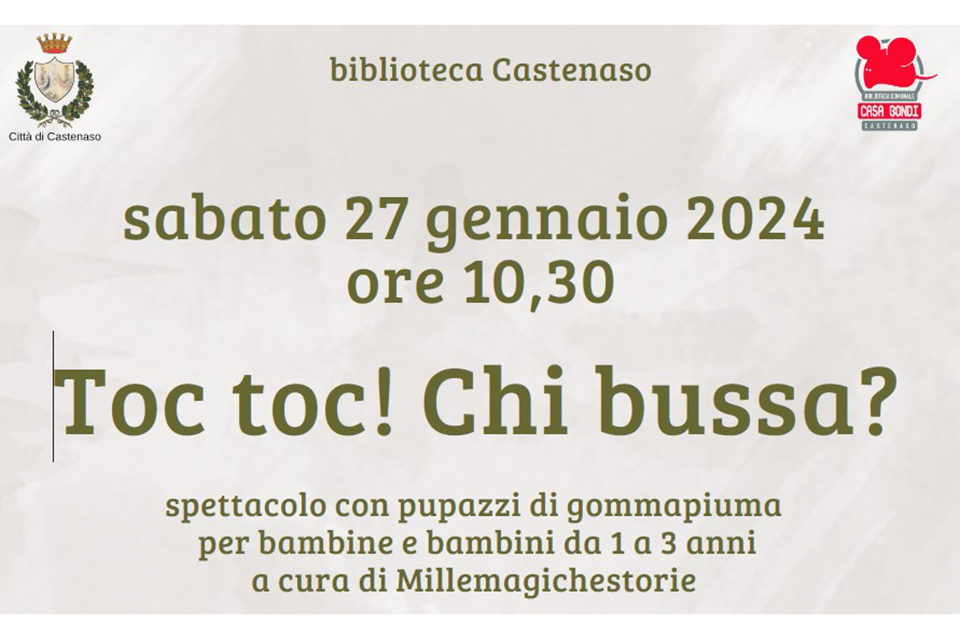 “Toc toc! Chi bussa?”